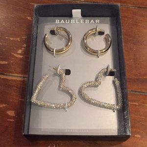 Baublebar hoop earring set